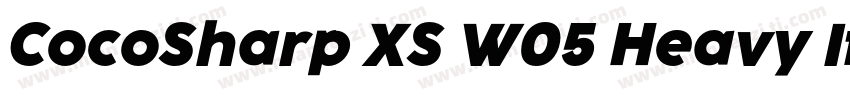 CocoSharp XS W05 Heavy Italic字体转换